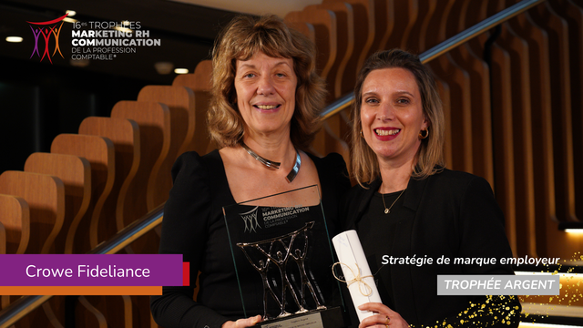 Trophées MarCom 2025 - Crowe Fideliance trophée Argent #stratégie_marque_employeur