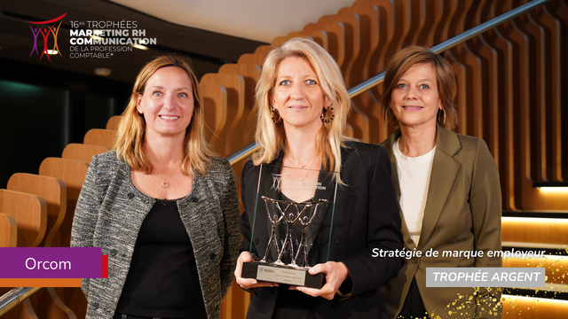 Trophées MarCom 2025 - Orcom trophée argent #stratégie_marque_employeur