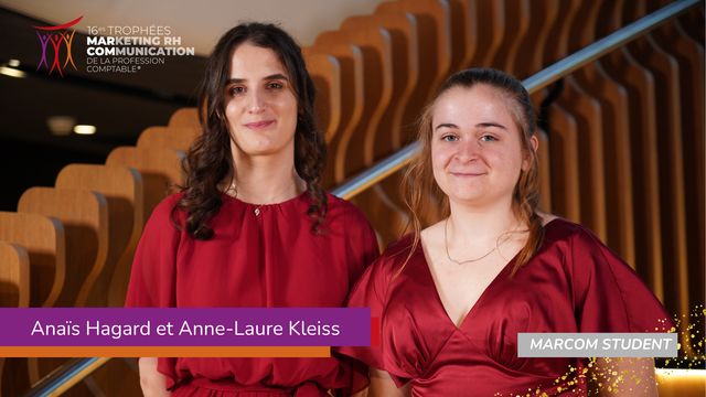 Trophées MarCom 2025 - Student Anaïs Hagard Anne-Laure Kleiss