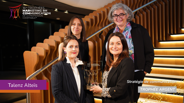 Trophées MarCom 2025 - Talenz Altéis trophée argent #stratégie_communication